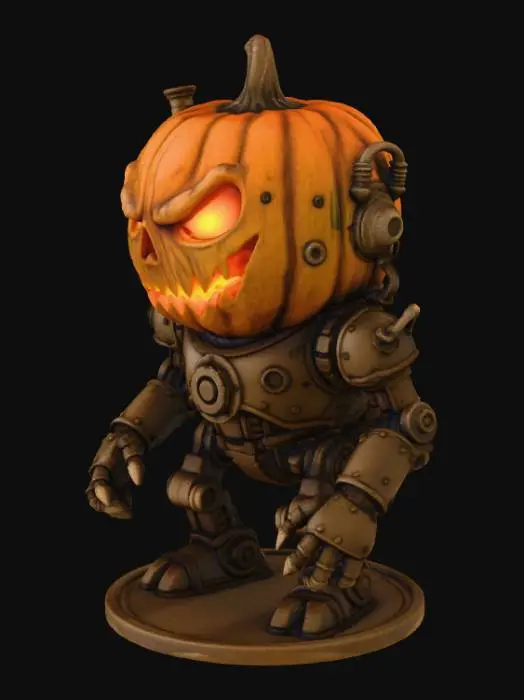 3D model for Pumpkin Mech, #Halloween2025#