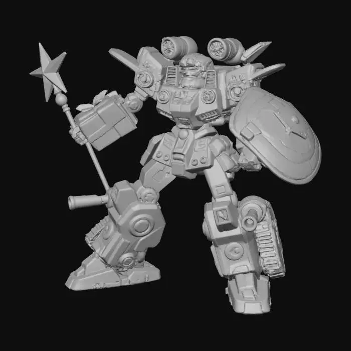 3D model for Santa's Megazord, #Christmas2025#