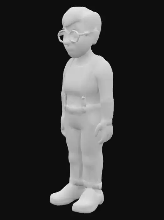 3D model for Friendly Cartoon Grandparent