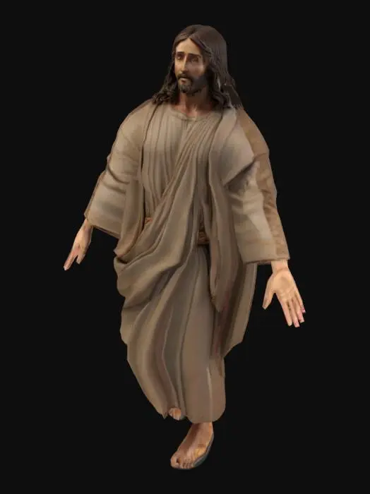 3D model for Super realistic Jesus christ,,T-pose,realistic