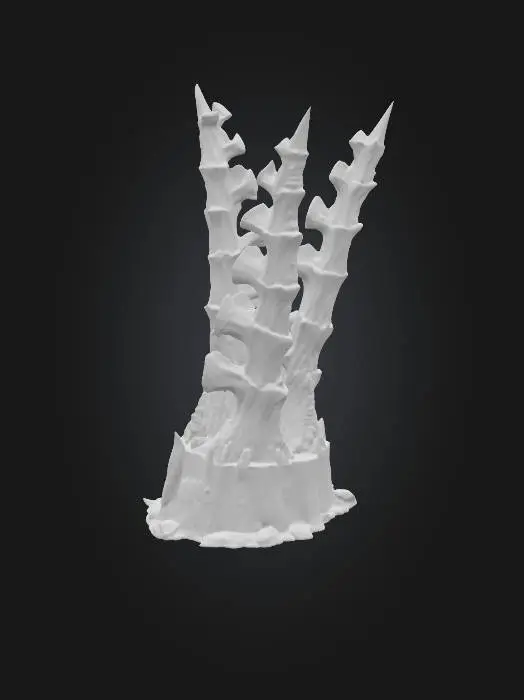 3D model for Thorn Spire Tyranid Hive Cluster Spike, #PBR#