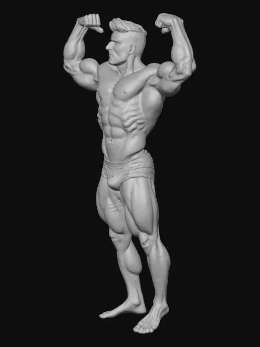 3D model for bodybuilder