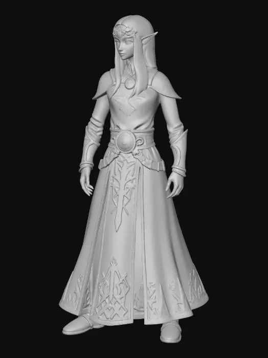3D model for Elowen of the Mistwood