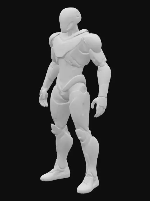 3D model for Exoskeleton by style Anthem, trending on artstation, Ultra-realistic, High detail, Game ready