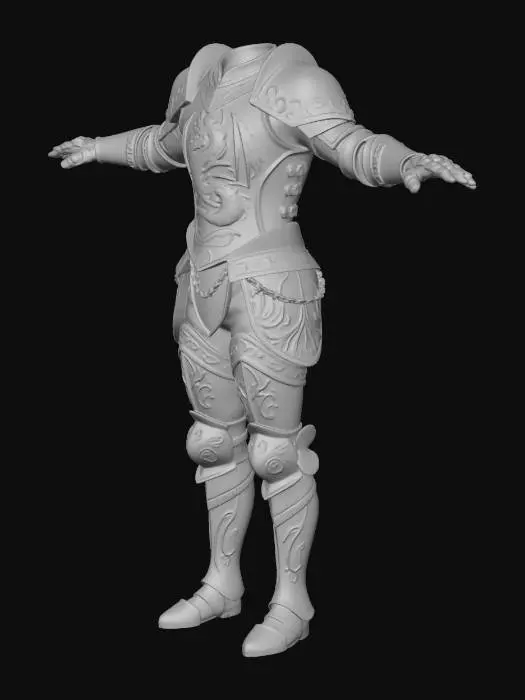 3D model for Dragon Plate Armour