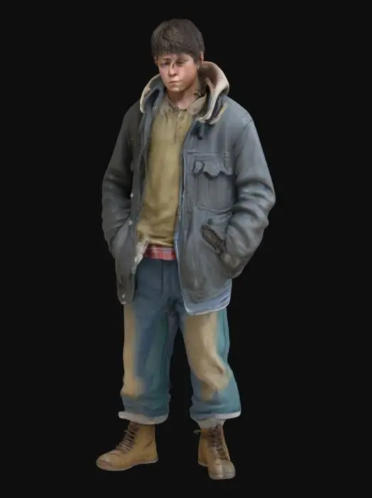 3D model for Erstelle Charakter Modell von einem obdachlosen jungen 