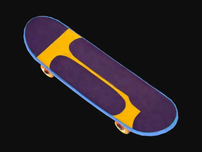 3D model for green tech style for a skate with rgb lights