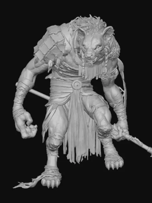 3D model for Gnoll Warrior