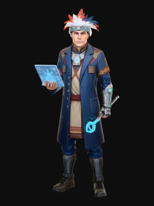 3D model for Techno-Shaman Evolution