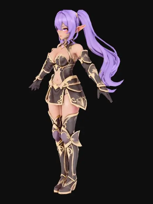 3D model for Violet Valkyrie