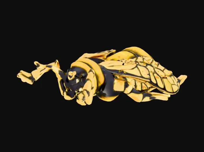 3D model for Golden Bee Brooch