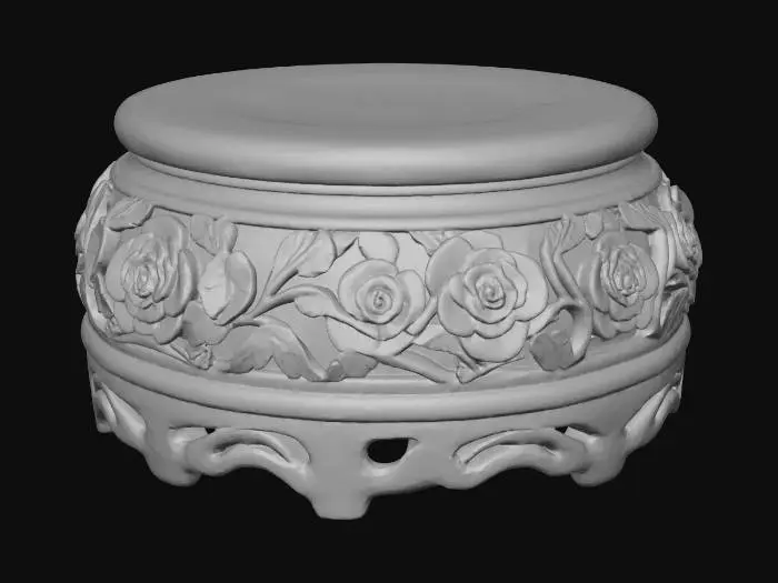 3D model for Golden Rose Pedestal