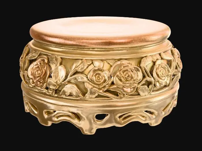 3D model for Golden Rose Pedestal