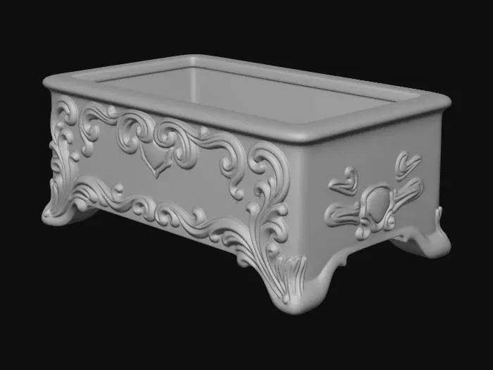 3D model for Ornate Planter Box