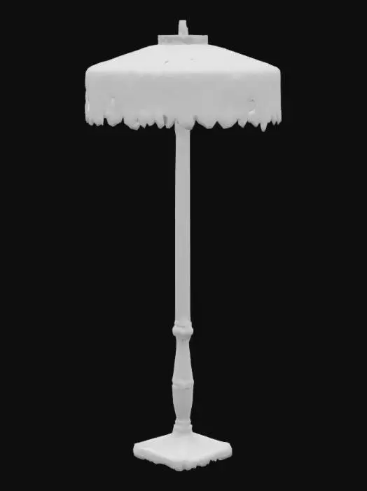 3D model for Stained Glass Floor Lamp