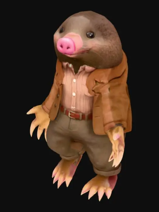 3D model for Mole in a Jacket