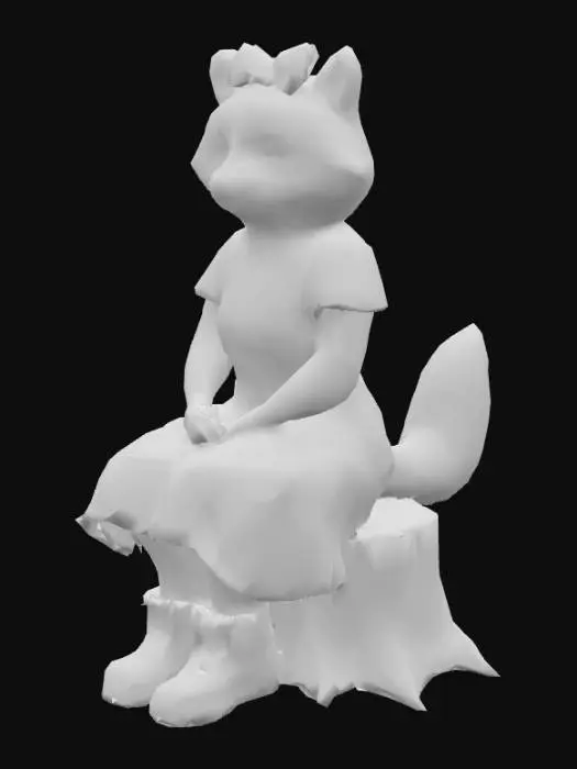 3D model for Raccoon in Plaid