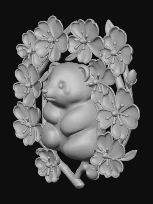 3D model for Panda Blossom Enchantment