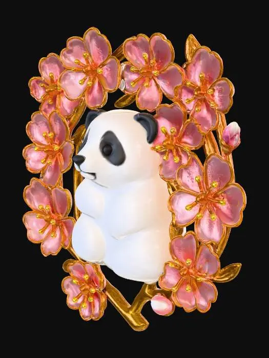 3D model for Panda Blossom Enchantment