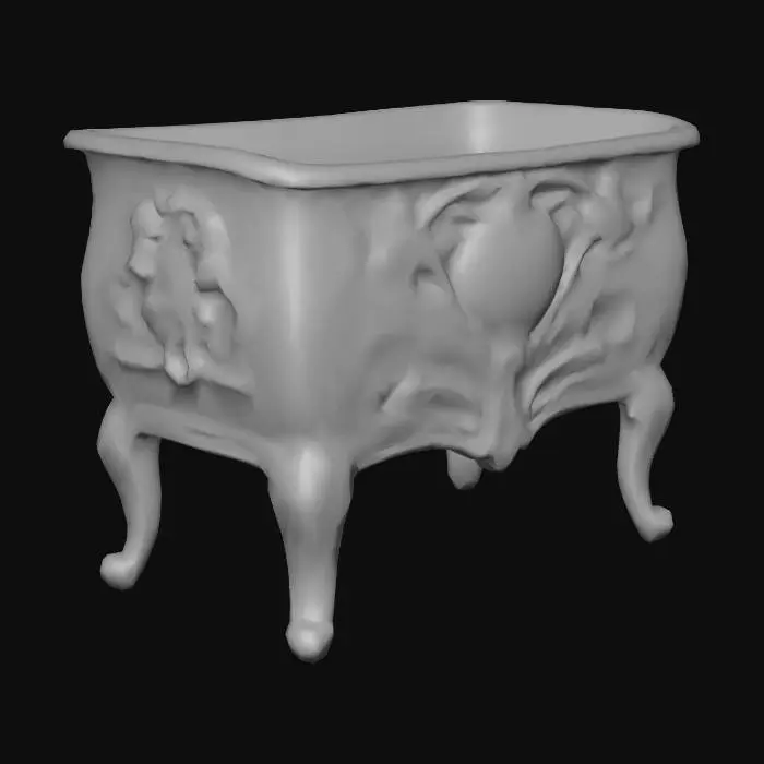 3D model for Ornate Bronze Planter