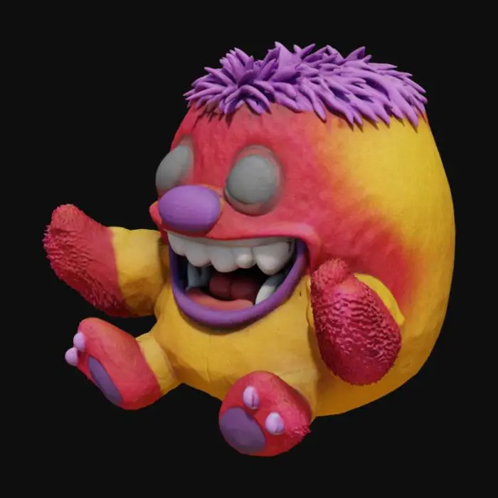 3D model for brinquedo gigante estilo huggy wuggy e com gráficos de urneal engine 5