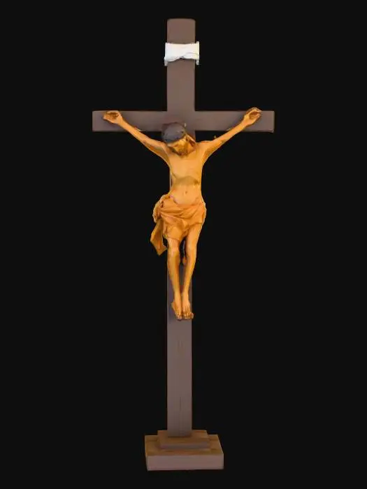 3D model for low poly crucifix 