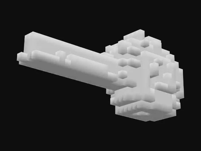 3D model for A detailed Dianoga eyestalk from Star Wars.  Lots of detail, pinkish stalk and gross eye.