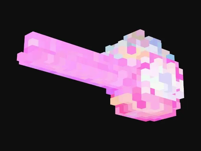 3D model for A detailed Dianoga eyestalk from Star Wars.  Lots of detail, pinkish stalk and gross eye.