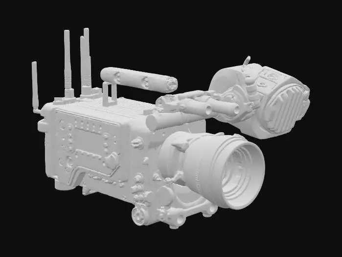 3D model for Cinema Camera Arri Alexa, camera with a lens