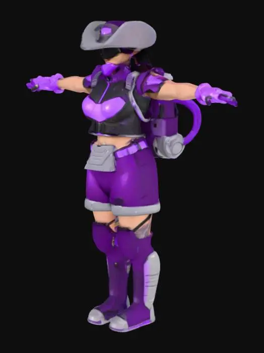 3D model for Purple Guardian