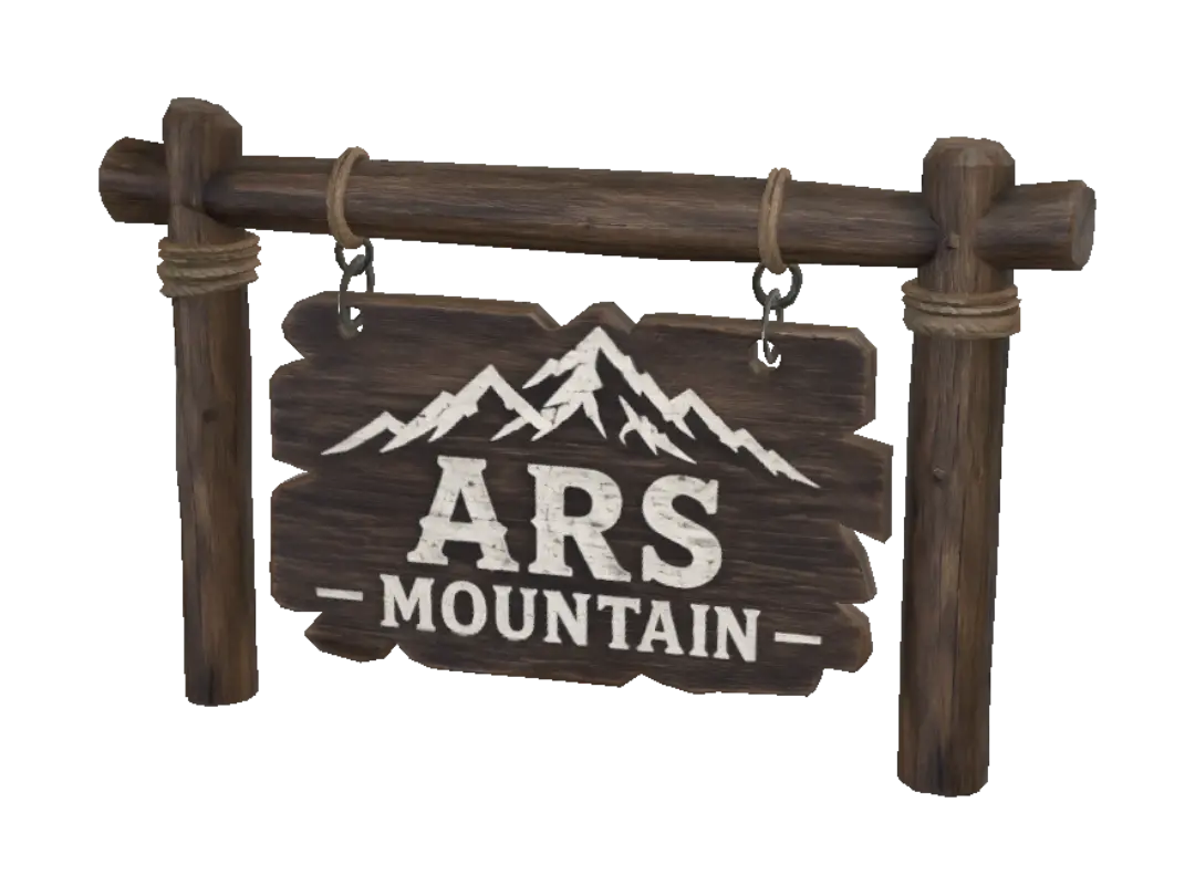 Ars Mountain Sign - Torii 3D model, vytvořený pomocí AI