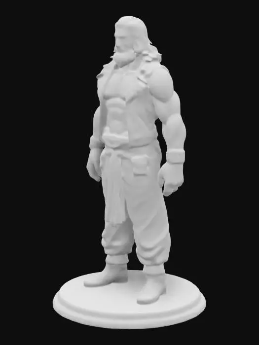 3D model for a statue of the actor Jason Mamoa