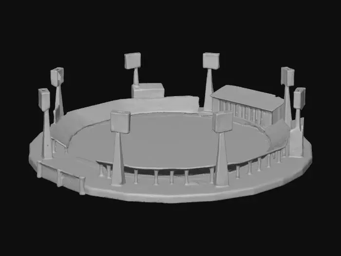 3D model for a cricket stadium