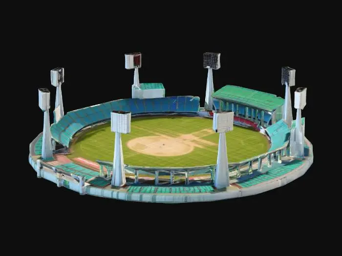 3D model for a cricket stadium