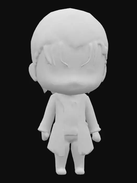 3D model for Chibi Figure with Green Eyes