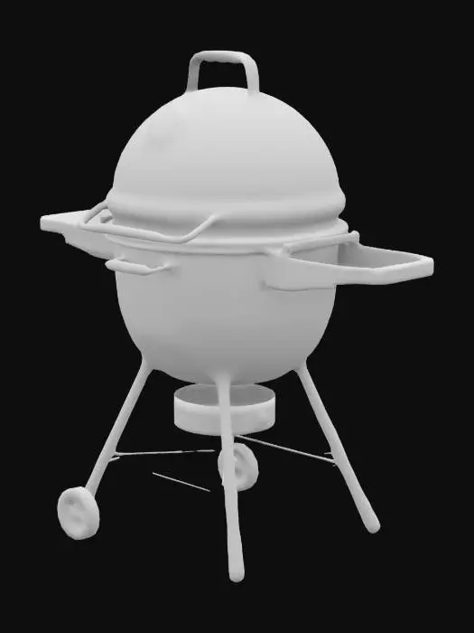 3D model for small Realistic Outdoor grill