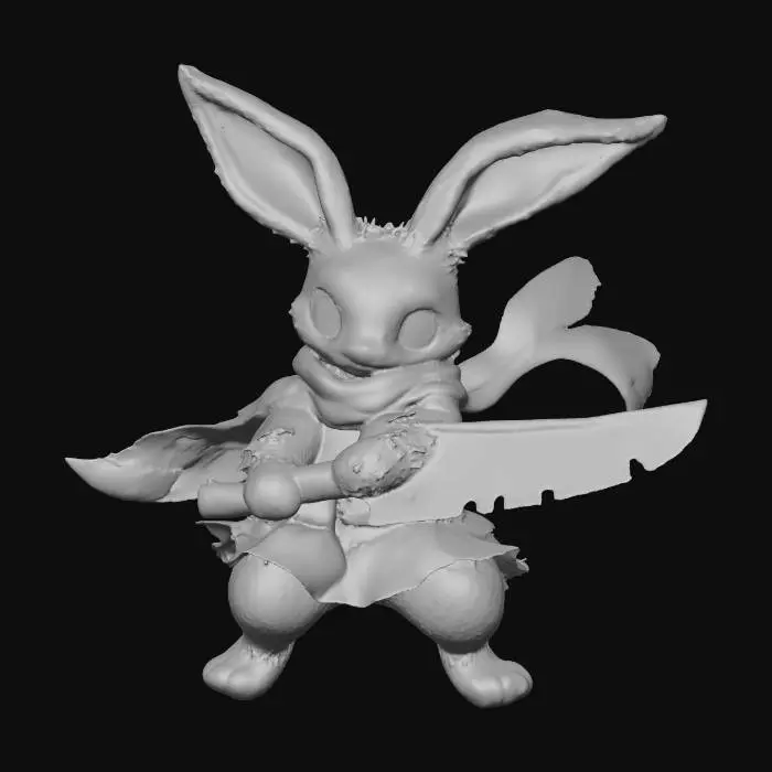 3D model for Vorpal Warrior Bunny