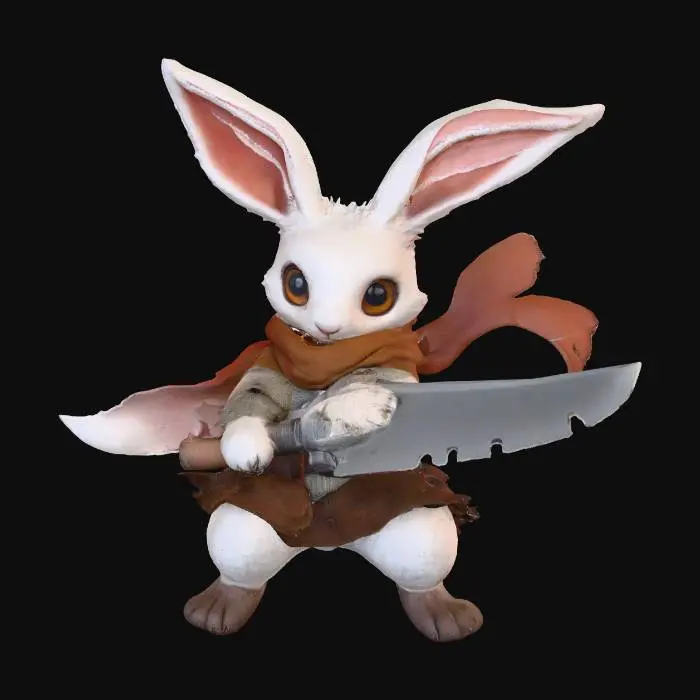 3D model for Vorpal Warrior Bunny