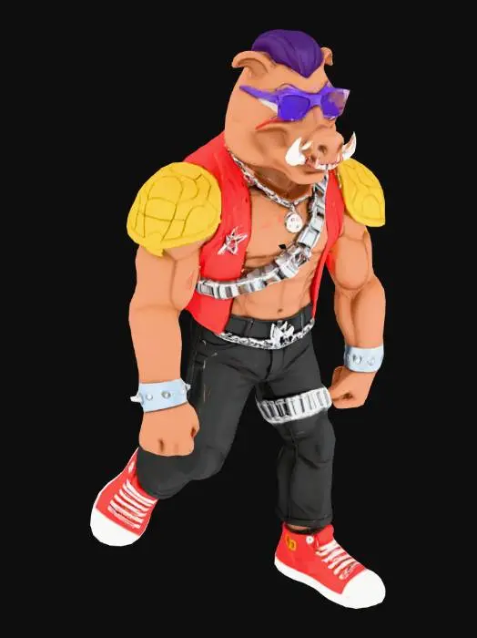 3D model for stylized+action+figure+3d+model