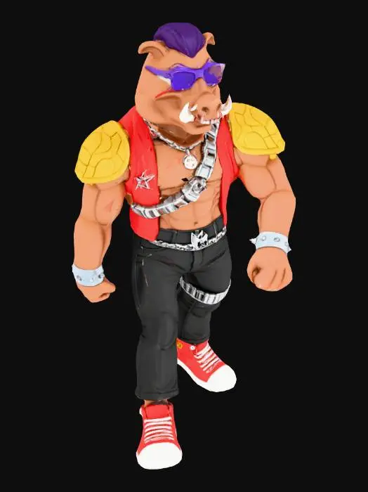 3D model for stylized+action+figure+3d+model