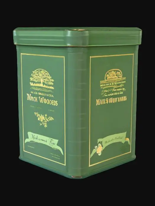 3D model for Green Tea Tin