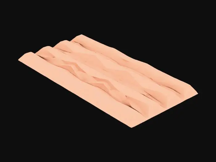 3D model for Corrugated Cardboard Surface