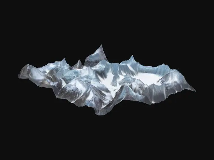 3D model for In the screaming heart of the Karakoram, where mountains rise like fangs from the earth’s torn jaw, I crawled through storms that could flay gods. Ice cracked like thunder beneath my boots, and avalanches fell like sky-sized drums of war. My breath froze mid-curse, my mind burned clean of comfort. There were no trails—only cliffs, chaos, and the savage joy of knowing no one could save me. The mountain didn’t welcome me. It devoured me—and I howled back.