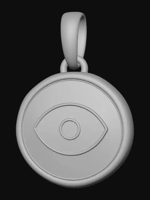 3D model for Evil Eye Pendant