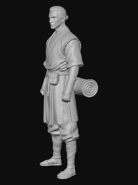 3D model for Wandering Monk