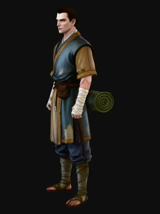 3D model for Wandering Monk