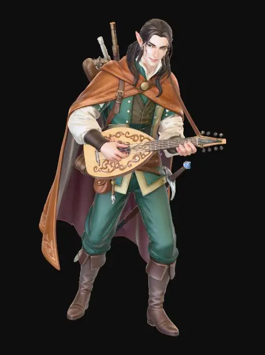 3D model for Elven Minstrel