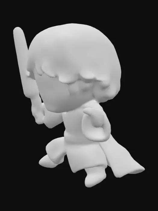 3D model for Jedi Plush Warrior