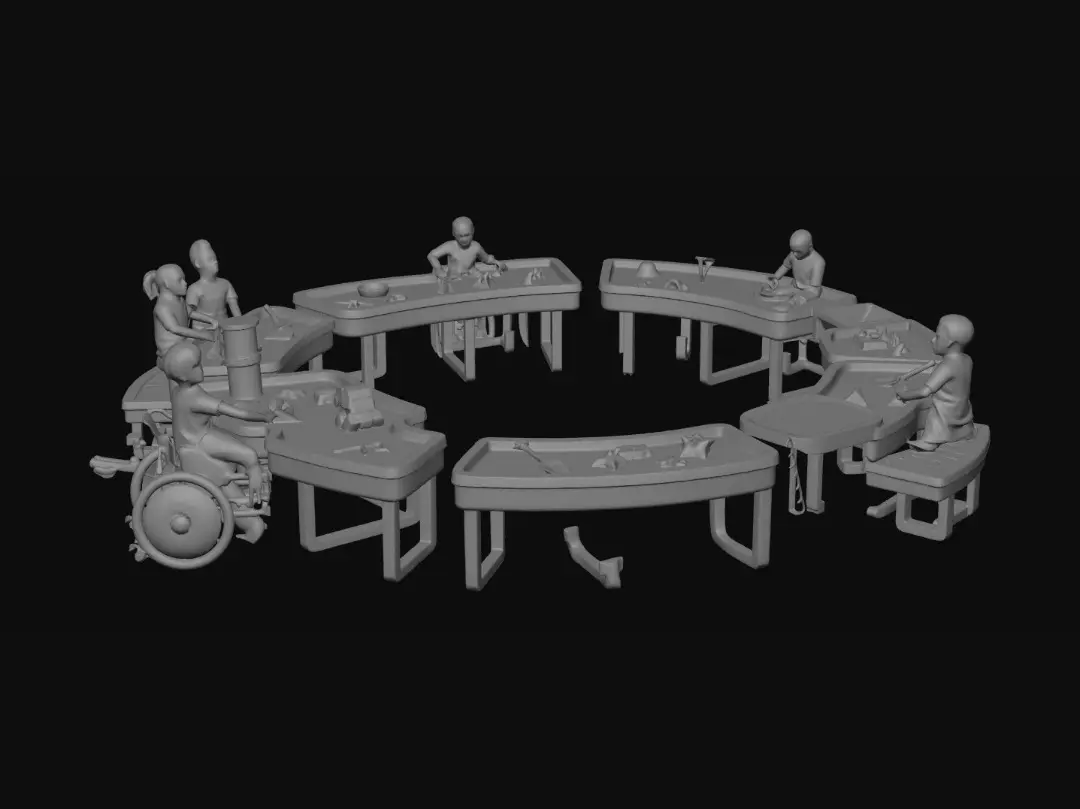 3D model for Circular Sandbox Workshop