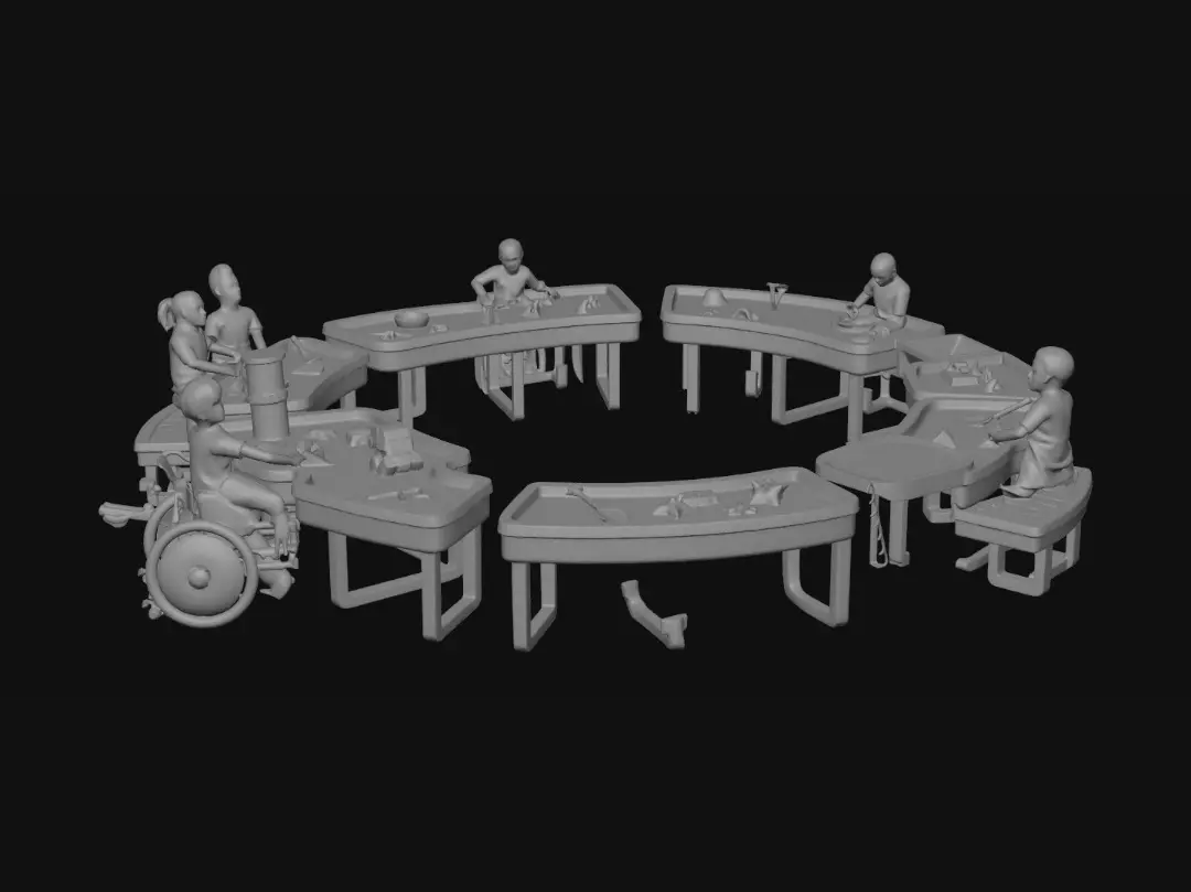 3D model for Circular Sandbox Workshop